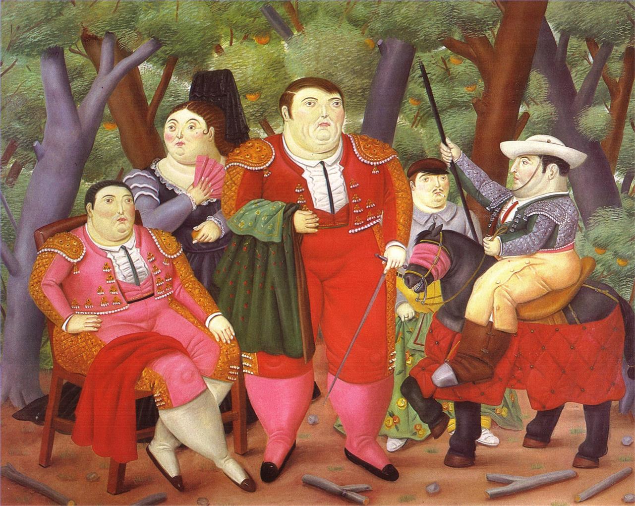 Lefty et sa bande Fernando Botero Peintures à l'huile